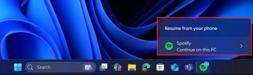 微軟發(fā)布Win11 Dev/Beta 26xxx.5761預(yù)覽版:安卓/PC無(wú)縫接力 Windows 11 App resume from Android