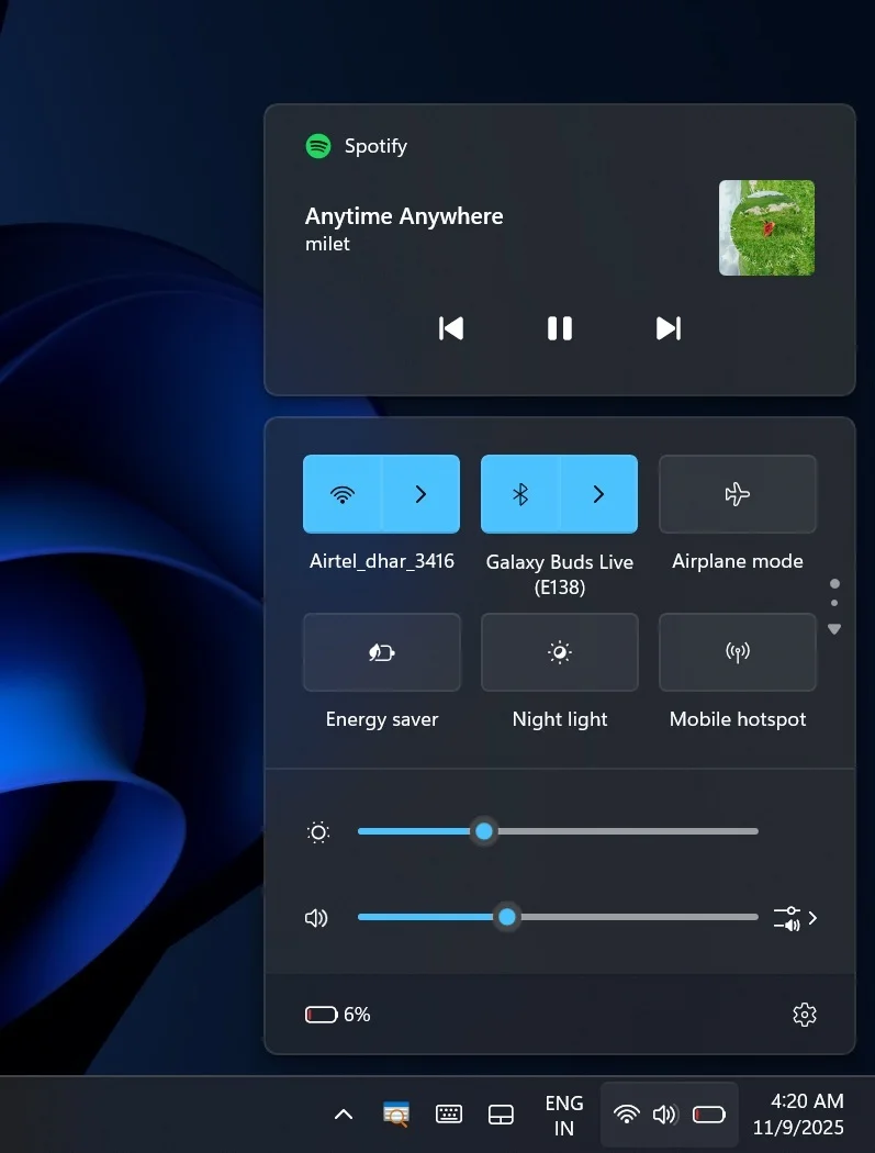 耗時(shí)1.5年開發(fā),微軟Win11電池圖標(biāo)現(xiàn)已支持紅綠橙三色狀態(tài)顯示 Low battery icon on Windows 11 taskbar