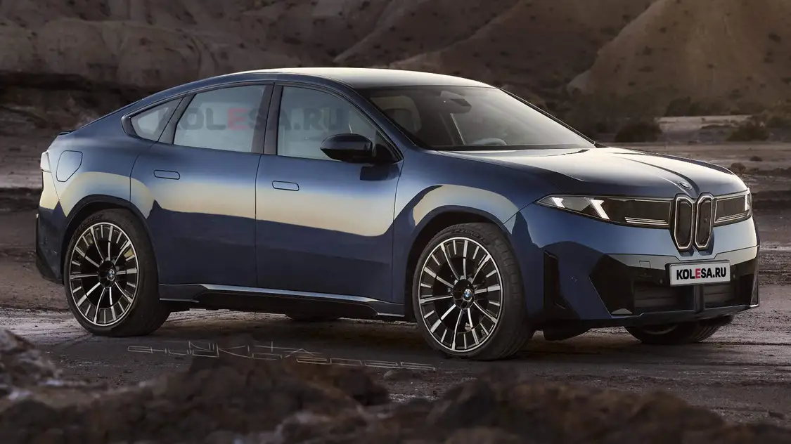 寶馬第二款純電轎跑SUV:iX4渲染圖首曝,溜背造型、運動風格